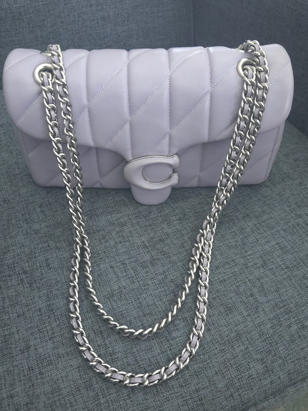 Coach Quilted Tabby-Soft Purple